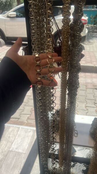 Halka Detaylı Kemer gümüş