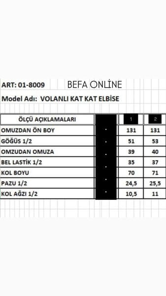Arya İthal Kat Kat  Tasarım Elbise(Açıklamayı okuyunuz) bebe mavi - 2